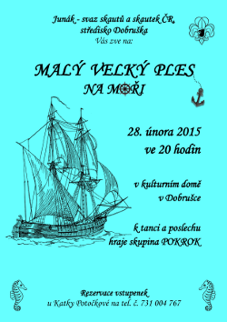 Plakát plesu, 2015-02-28 Maly velky ples na mori Opocno.png